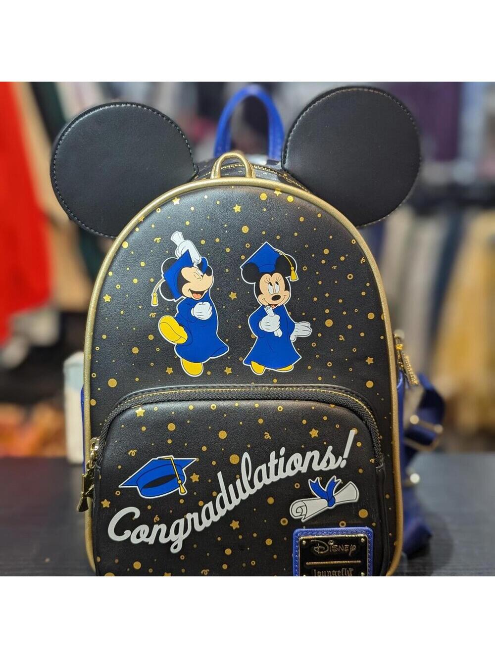 Disney Mickey & Minnie Graduation Mini Backpack (new)